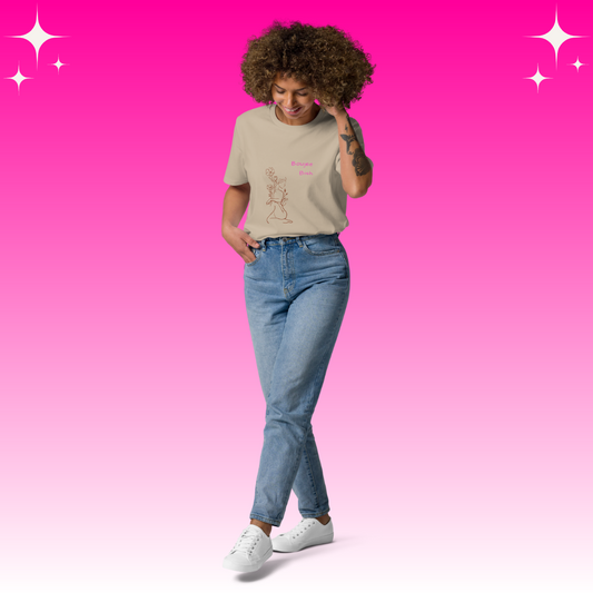 Boujee Bish Dopamine Dressing t-shirt design unisex fit desert dust color