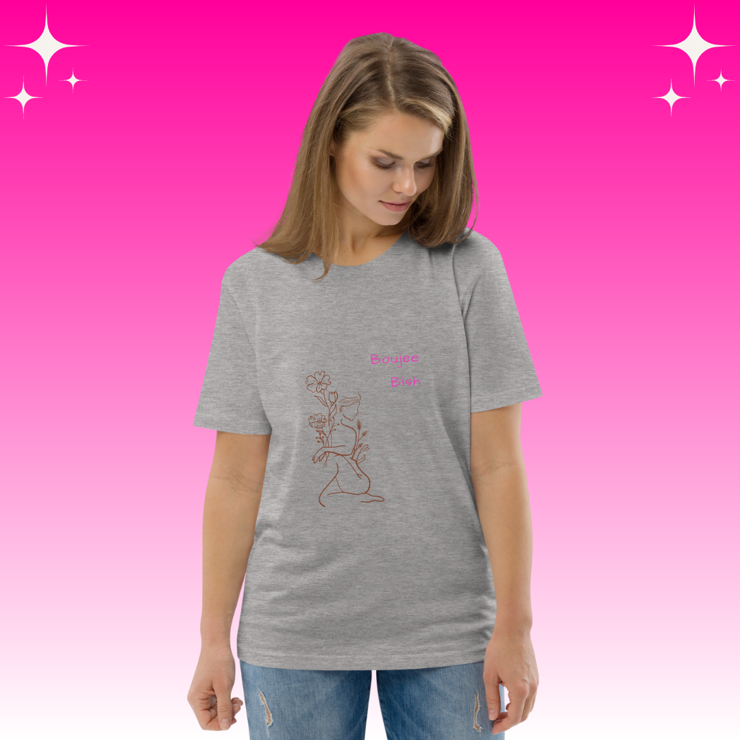 Boujee Bish Dopamine Dressing t-shirt design unisex fit light grey